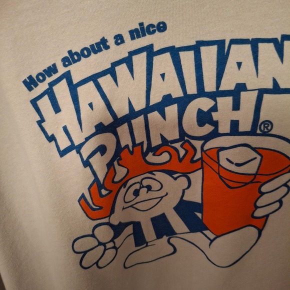 Hawaiian Punch Graphic Hoodie Sweatshirt Light Purple Long Sleeve Casual Size L - Picture 2 of 6